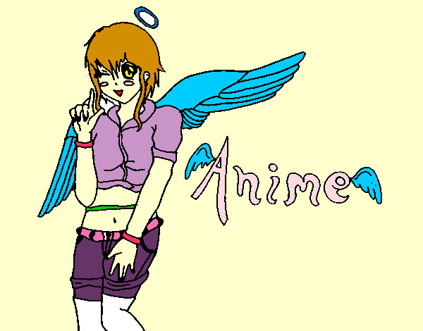 Coloring page Anime painted byangel2425