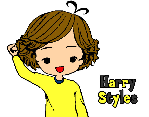 Coloring page Harry Styles painted byleigh9