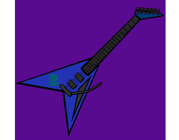 Coloring page Electric guitar II painted byDaisy1DLUV