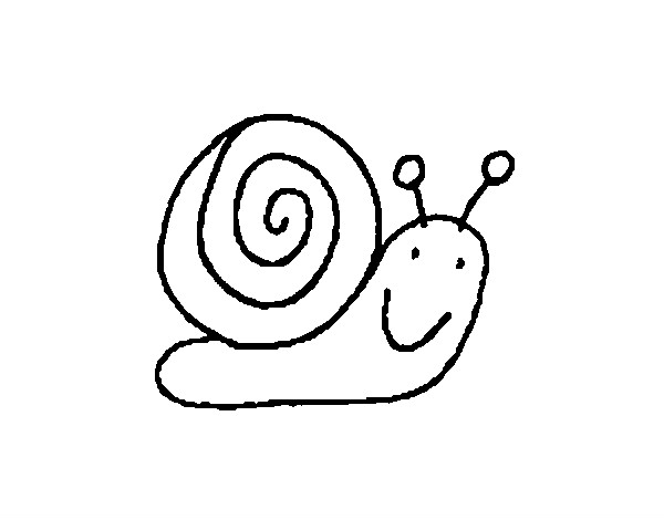 Coloring page Snail 4 painted bycema1cema