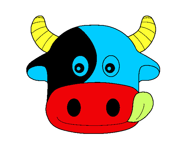 Coloring page Cow 6 painted byjoseph