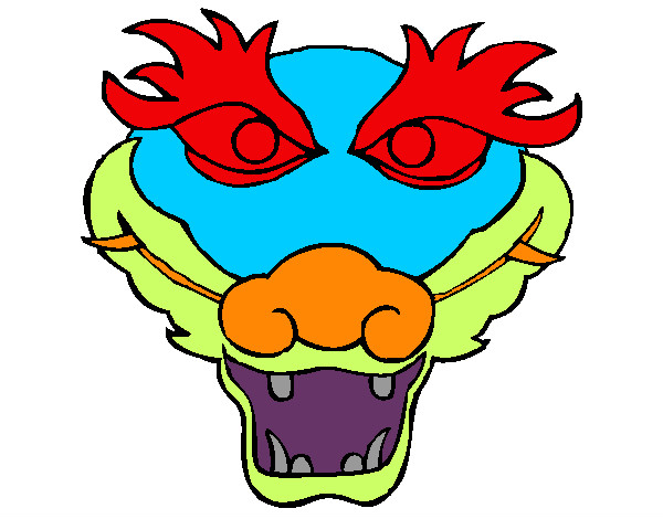 Coloring page Dragon 5 painted byjoseph