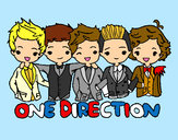 Coloring page One direction painted byNida