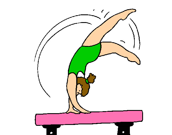 Coloring page Exercising on pommel horse painted by1Dnualax  