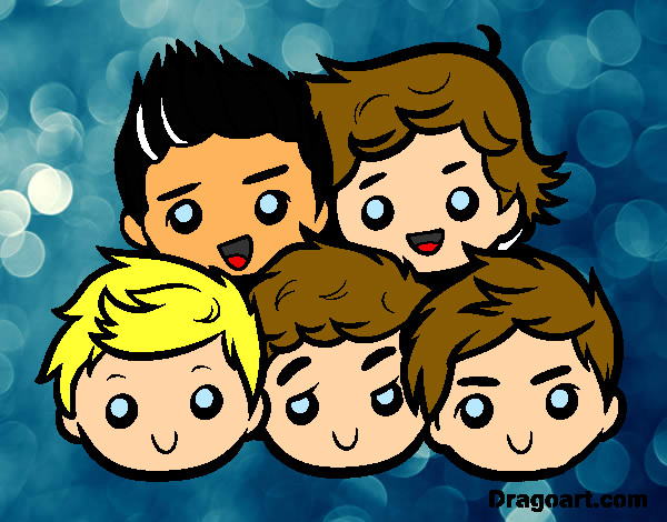 1Dnualas one direction colored page 