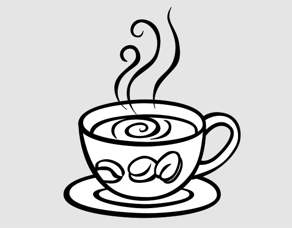 Coloring page Espresso coffee painted byomnialleid