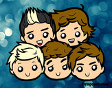 Coloring page One Direction 2 painted bySKW01