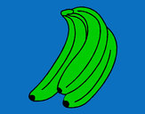 Coloring page Bananas painted byMANDALA