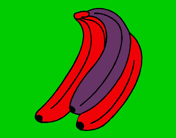 Coloring page Bananas painted byMANDALA