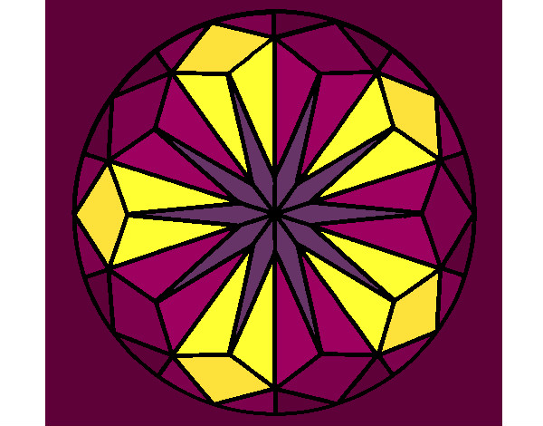 Coloring page Mandala 41 painted byCassesque