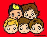 Coloring page One Direction 2 painted byabbykeeley