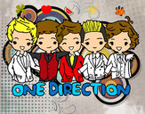 Coloring page One direction painted byEricka