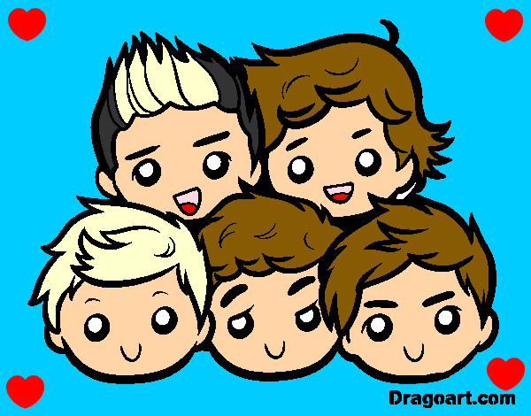 Coloring page One Direction 2 painted byjenny