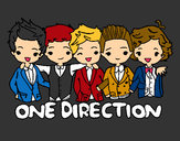 Coloring page One direction painted byjohana