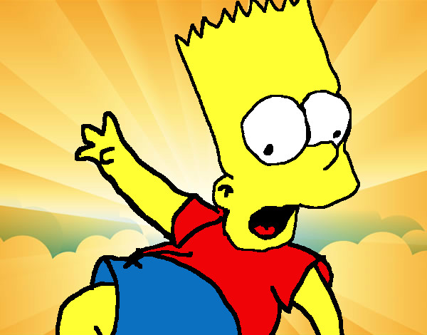 Coloring page Bart 2 painted byjenny
