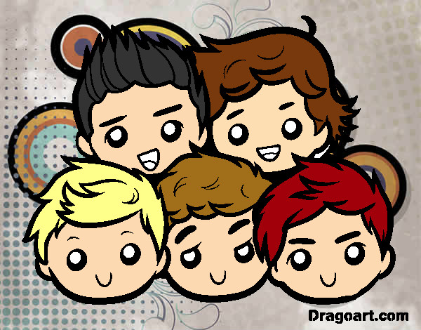 Coloring page One Direction 2 painted byILUVNIALL1