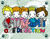 Coloring page One direction painted byNourh 