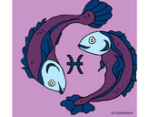 Coloring page Pisces painted byILUVNIALL1