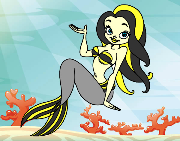 Coloring page Sexy Mermaid painted byILUVNIALL1