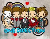 Coloring page One direction painted byAyana
