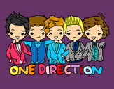 Coloring page One direction painted byalexsandra