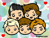 Coloring page One Direction 2 painted byCharlie 