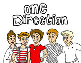 Coloring page One Direction 3 painted byoneDlover