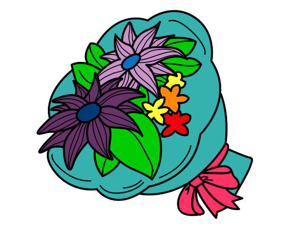 Coloring page Bunch of chrysanths painted byairman1025