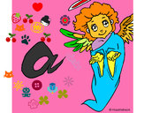 Coloring page Angel painted bychatejosh