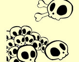 Coloring page Skulls painted byjoshua06
