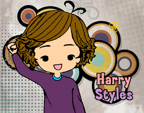 Coloring page Harry Styles painted byhidog