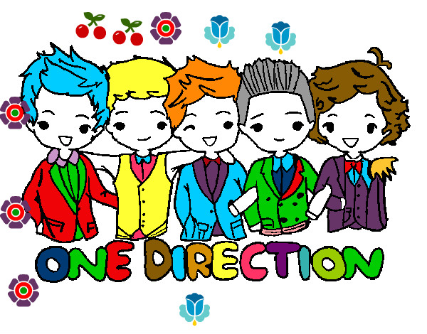 Coloring page One direction painted byKatia
