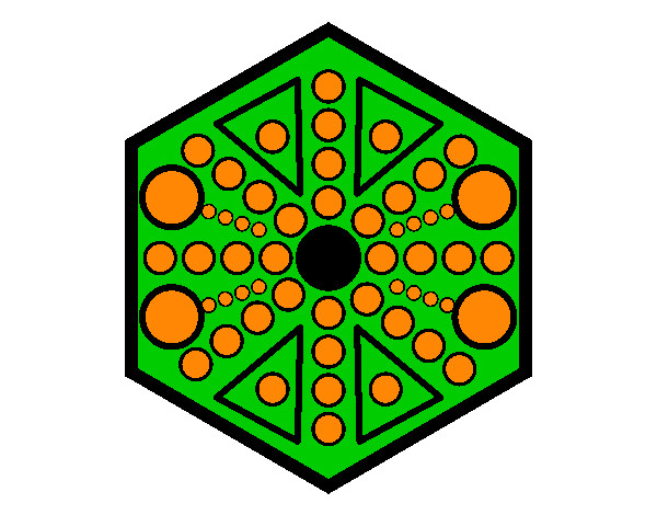 Hexagonal mandala