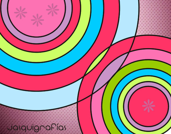 Coloring page Linked circles painted byxxaxwxlxx