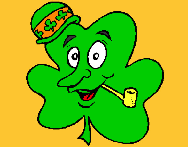 Coloring page Lucky clover painted byJennyGore