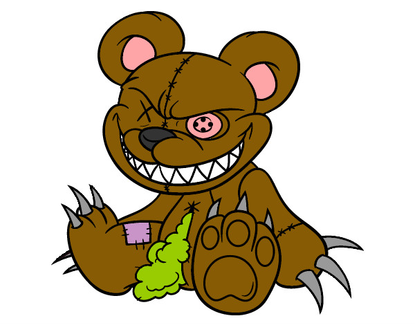 Coloring page Monstrous bear painted byJennyGore