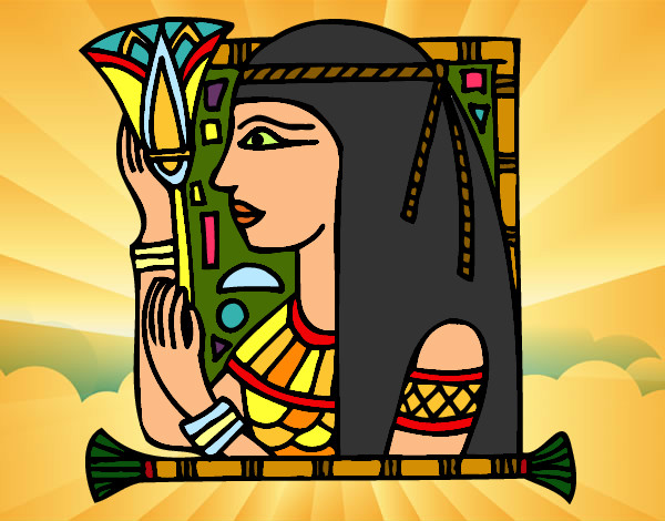 Coloring page Cleopatra painted bySherry