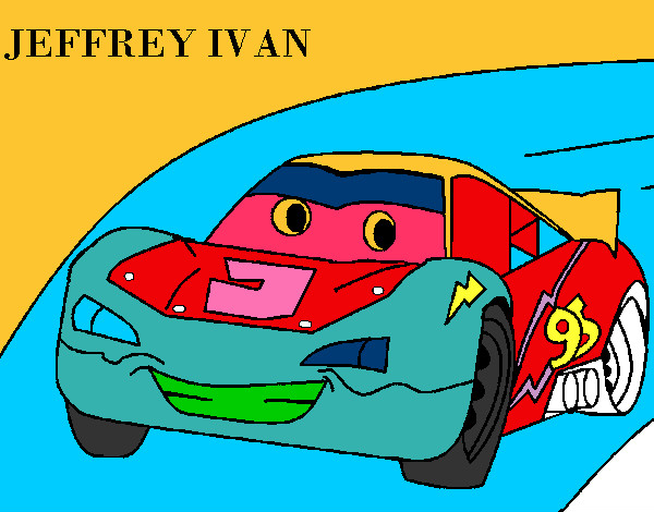 Coloring page Lightning McQueen painted byArijit