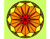 Coloring page Mandala 42 painted byEdna