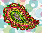 Coloring page Mandala teardrop painted byPammy