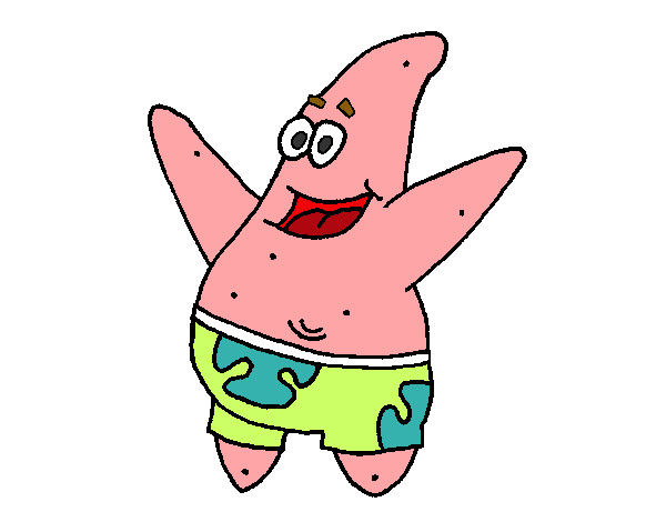 Coloring page Patrick Star painted byshelby