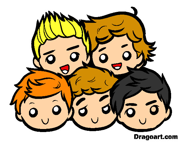 Coloring page One Direction 2 painted byadricasa