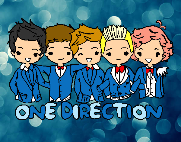 Coloring page One direction painted byadricasa