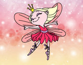 Coloring page Fairy with wings painted byemnem1995