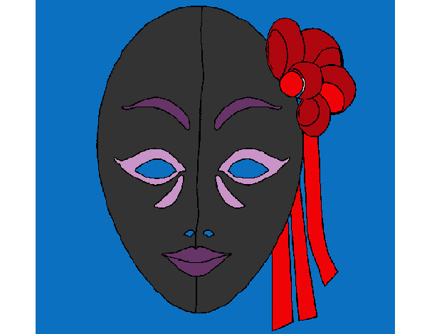 Coloring page Italian mask painted byKissy316