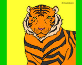 Coloring page Tiger painted byKissy316