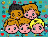 Coloring page One Direction 2 painted bytamzin