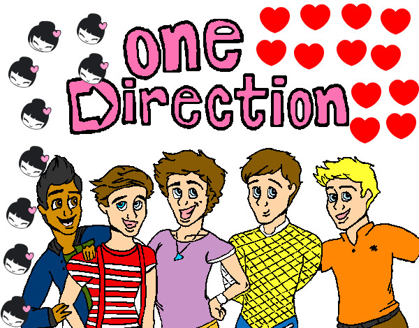 Coloring page One Direction 3 painted bytamzin
