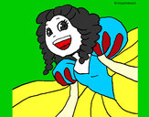 Coloring page Cheerful princess painted byAlyssa_29