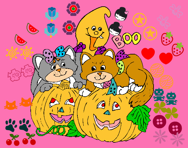 Coloring page Halloween painted byRAYA